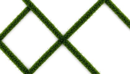 Poster - Creative green moss shapes minimalist design abstract art artistic view nature