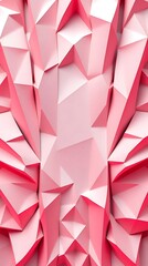 Poster - Contemporary art featuring shades of pink with geometric design elements