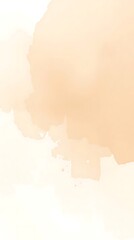 Poster - Delicate watercolor wash background in pale peach tones for soft designs