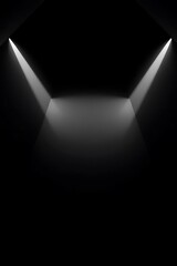 Poster - Elegant minimalist design showcasing contrasting light and shadow interplay