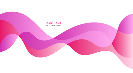 Wall Mural - Pink elegant wave business banner background