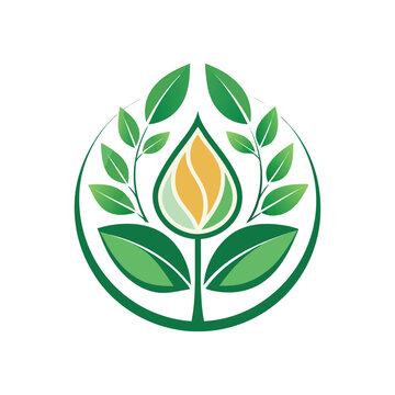 Natural Color Wellness, Leaf, Eco Nature, Icon,  Logo, Vector Design