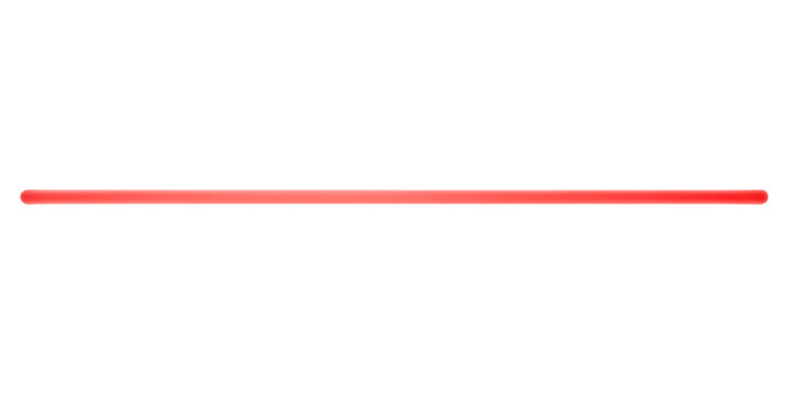A single horizontal red line on a White background abstract design