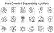 © DesignBy - Plant Growth & Sustainability Icons