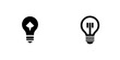 © AI04 - Silhouette pictograms depicting light bulbs with unique designs representing ideas and creativity in various contexts