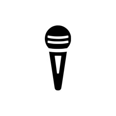 Poster - Silhouette pictogram set depicting various isolated vector icons for creative projects and design applications focusing on music and communication