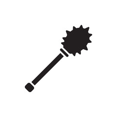 Fototapete - Mace icon for apps and web ui designs. simple isolated graphics