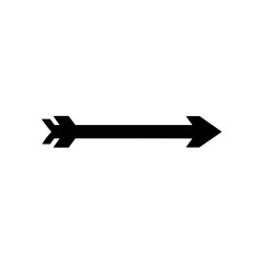 Fototapete - Bold right arrow icon vector with thick lines and minimalist design for navigation or direction