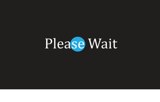 Please Wait simple Text
