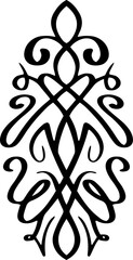 Poster - Abstract calligraphic vintage design element