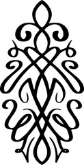 Poster - Abstract calligraphic vintage design element
