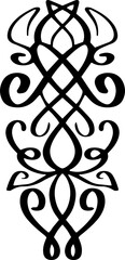 Poster - Abstract calligraphic vintage design element