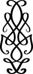 Poster - Abstract calligraphic vintage design element