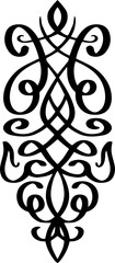 Poster - Abstract calligraphic vintage design element