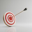 © Rifat - Bullseye Precision: An arrow hits the center of the target, a powerful metaphor for precision, focus, and achieving goals in a business concept or competition.