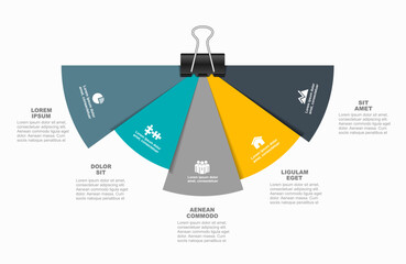 Poster - Infographic design template with place for your data. Vector illustration.