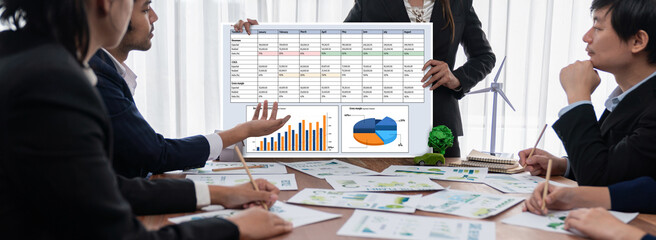 Poster - Business data dashboard provide business intelligence analytic for marketing strategy planning brisk with big data set to analyze customer demands and foreseeing business future