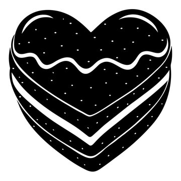 Heart cake  Icon Romantic Love Symbols, Hearts, Cupid, Gifts & Celebration Graphics