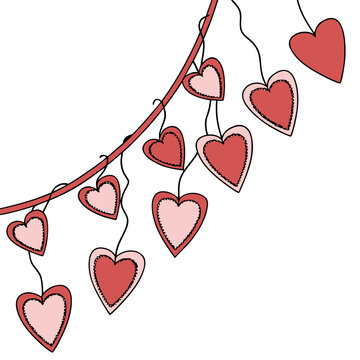 Heart garland  Icon Romantic Love Symbols, Hearts, Cupid, Gifts & Celebration Graphics