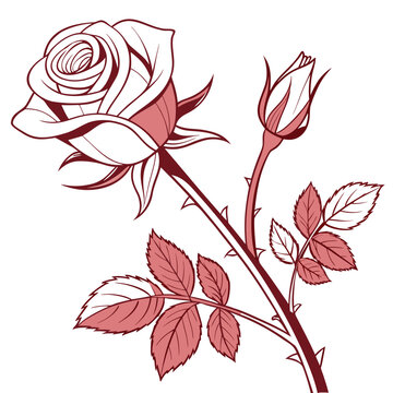 Rose  Icon Romantic Love Symbols, Hearts, Cupid, Gifts & Celebration Graphics
