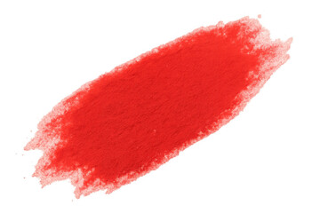 Poster - Red powder painting a transparent background, creating a vibrant and textured effect, ideal for adding a pop of color to designs