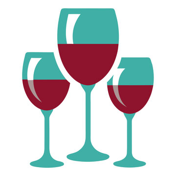 Wine glasses  Icon Romantic Love Symbols, Hearts, Cupid, Gifts & Celebration Graphics