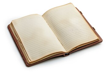 Poster - High Definition Picture of Notebook Isolated on White Background