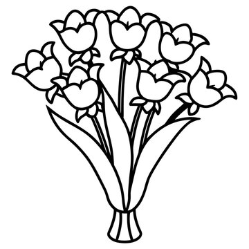 Bouquet  Icon Romantic Love Symbols, Hearts, Cupid, Gifts & Celebration Graphics