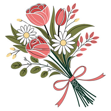 Bouquet  Icon Romantic Love Symbols, Hearts, Cupid, Gifts & Celebration Graphics