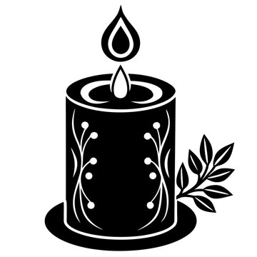 Decorative candle  Icon Romantic Love Symbols, Hearts, Cupid, Gifts & Celebration Graphics