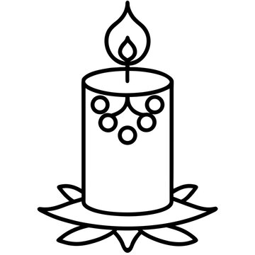 Decorative candle  Icon Romantic Love Symbols, Hearts, Cupid, Gifts & Celebration Graphics