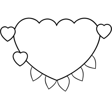 Heart garland  Icon Romantic Love Symbols, Hearts, Cupid, Gifts & Celebration Graphics