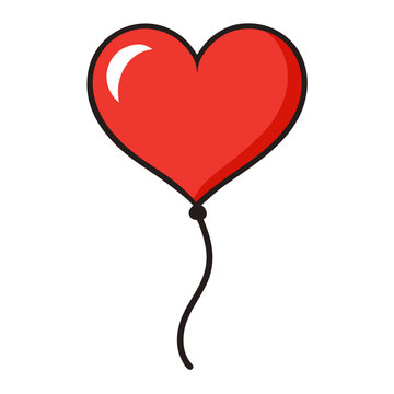 Heart-shaped balloon  Icon Romantic Love Symbols, Hearts, Cupid, Gifts & Celebration Graphics