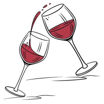 Wine glasses  Icon Romantic Love Symbols, Hearts, Cupid, Gifts & Celebration Graphics