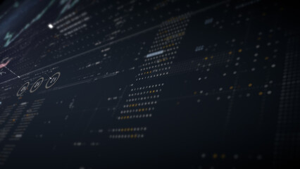 Poster - Dynamic data visuals for business info graphics, animated charts, and data-driven insights for a business meeting mock-up. Explore the world of trading, stock exchanges, and crypto