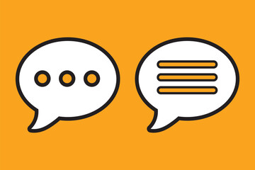 Poster - Comment icon set. Comments Vector icon. Chat icon. Web vector icon. 

