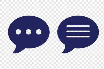 Poster - Comment icon set. Comments Vector icon. Chat icon. Web vector icon. 

