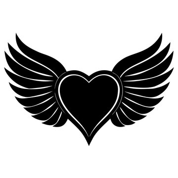 Heart wings  Icon Romantic Love Symbols, Hearts, Cupid, Gifts & Celebration Graphics