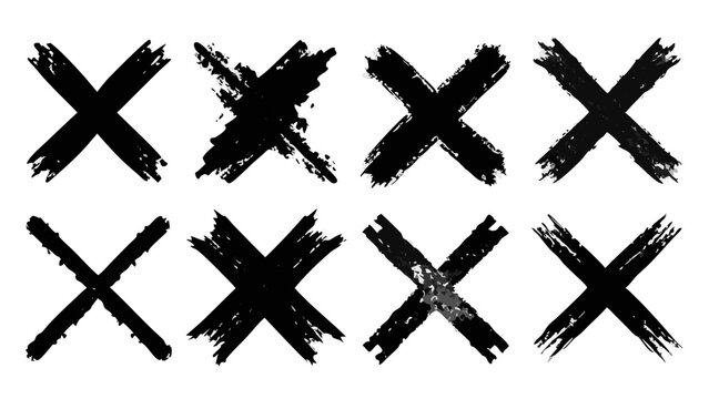 Black Cross Collection: A set of bold, black 