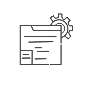 Content management vector design icon. Graphic element editable vector. Design for web, business, management.