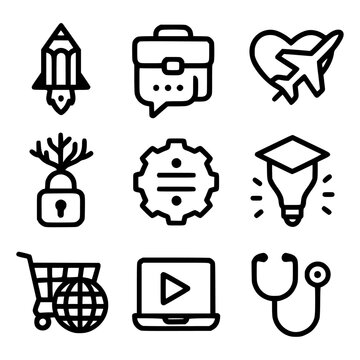A Minimal Icon Collection set