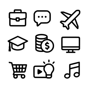 A Minimal Icon Collection vector