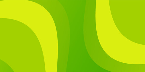 Poster - Abstract wave green banner background. Eps10