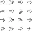 © shariful - Arrow icons set for navigation and direction in web and graphic design