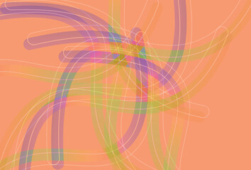 Leinwandbilder - Gradient colors Lines with smooth shapes pattern  Abstract Vector Design Elements for Backgrounds, Patterns, Posters and Banners. Ribbons. Spiral Geometric Graphics