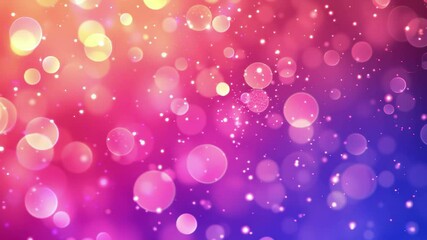 Poster - Colorful abstract nature bokeh background creating a dreamy atmosphere with vibrant circular shapes, abstract nature bokeh background