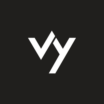 Creative letter WY or YW logo design vector template.