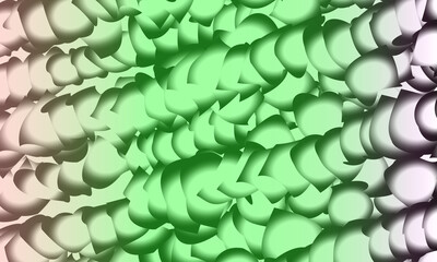 Fototapete - Abstract gradient overlapping shapes with soft shadows