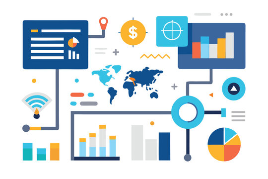 vector illustration of info graphic elements