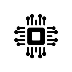 Poster - cpu pc chip vector